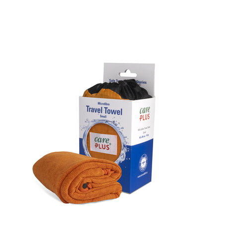 Care Plus Reishanddoek microfibre - Maat: small 40 x 80 cm - Oranje - Travel Towel
