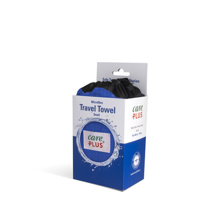 Care Plus Travel Towel Microfibre Small - Blauw